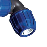 Raccordo curvo doppio in polipropilene