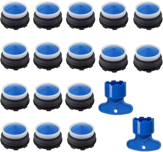 Set di illuminazione a pedale 16 pezzi - M22 - Pedale con innesco a mano - Risparmio d'acqua fino al 40% - Materiale ABS di alta qualità - Facile da installare - Regolatore di fascio