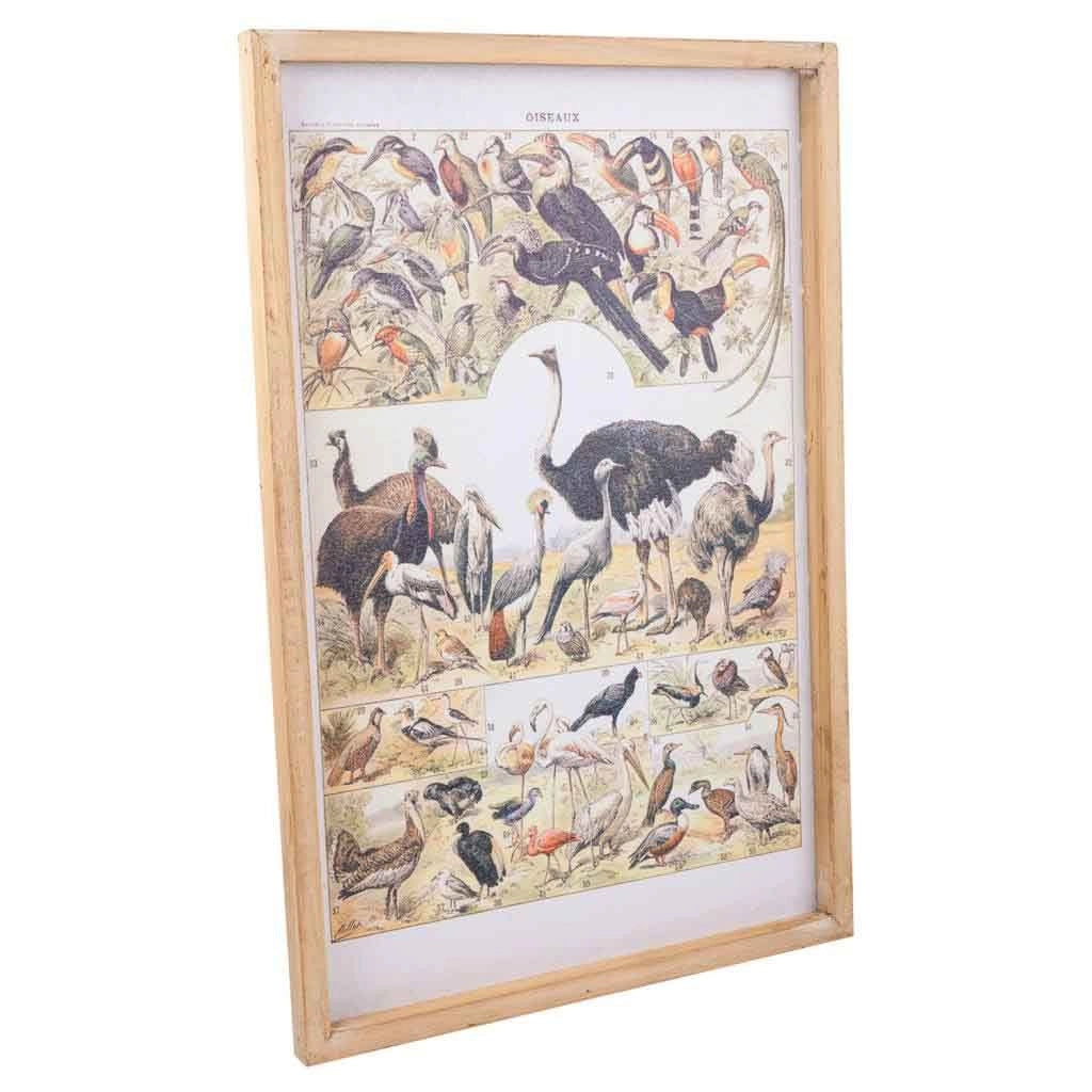 Quadro su stoffa stampata con telaio in legno 40x60x2h