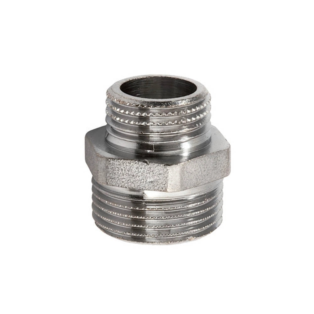 Nipplo doppio mm ridotto cromato lucido
