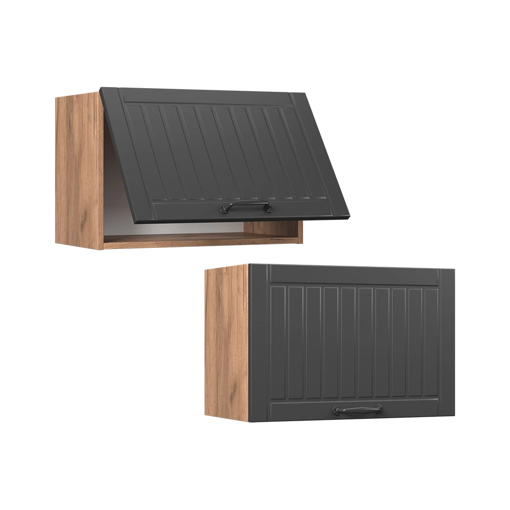 Vicco Pensile da cucina Grigio scuro 60 cm Piatto