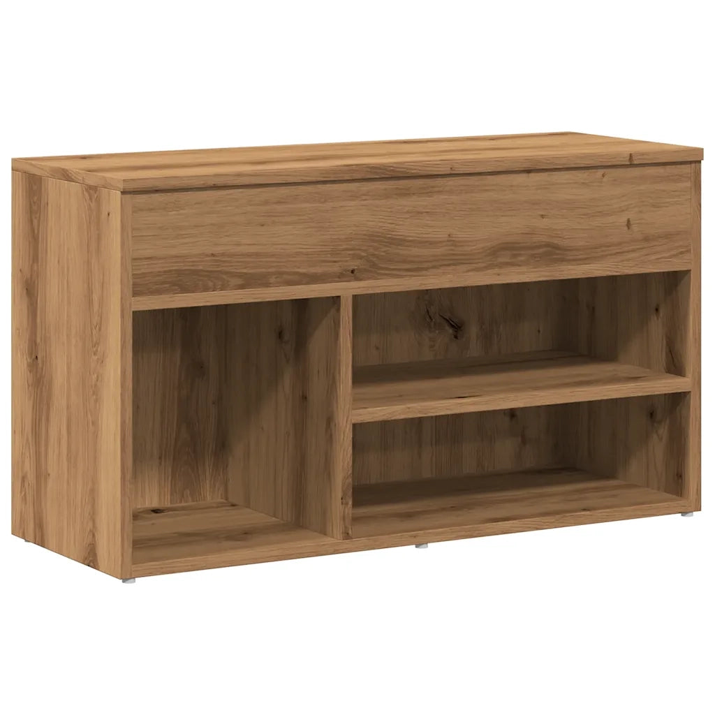 Scarpiera-Scaffale per scarpe Rovere Artigianale 80x30x45 cm in Legno Multistrato