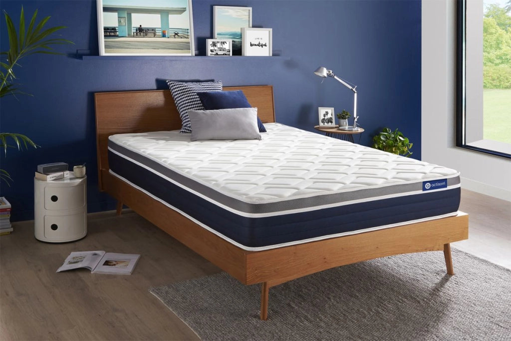 Materasso Actiflex confort 133x183cm - Spessore : 26cm - Molle insacchettate e memory foam - Moderatamente rigido