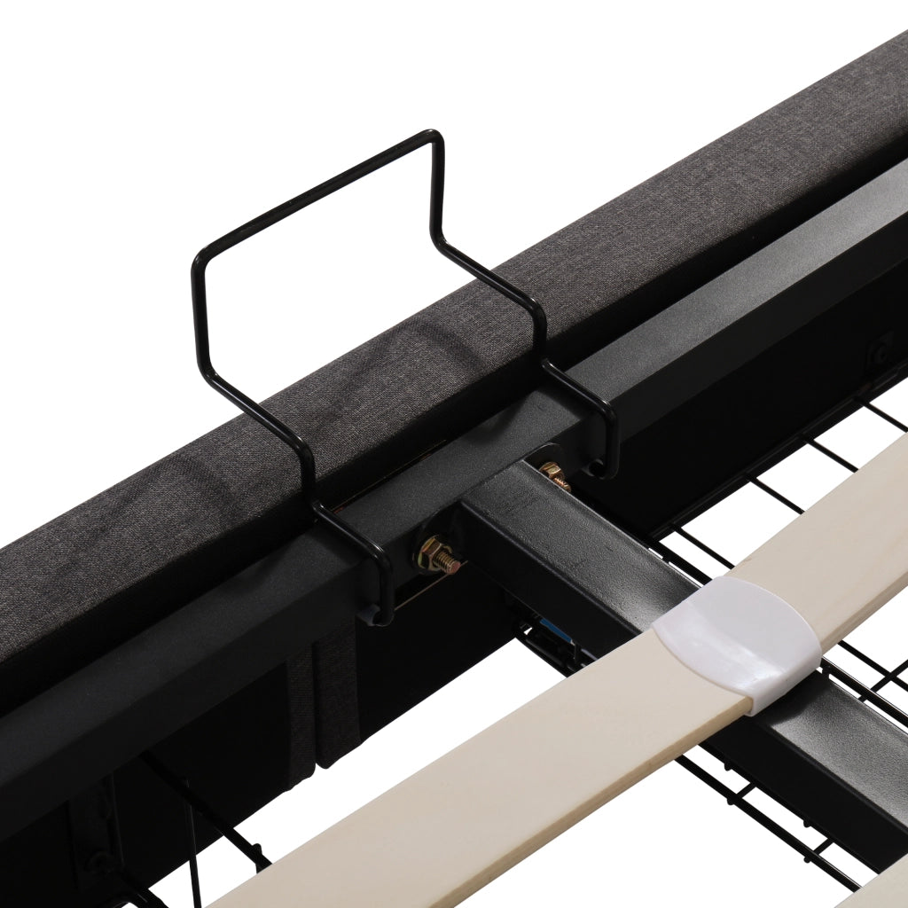 Letti contenitori 160x200 cm; LED; contenitore sottoLetti contenitori; acciaio; grigio scuro (Senza materasso)