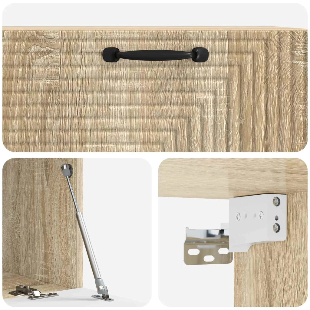 Mobile Porta TV da Muro Rovere Sonoma 78,5 x 41 x 30 cm
