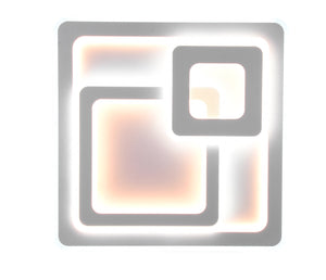 Plafoniera da Interno a LED in Metallo Bianco Opaco