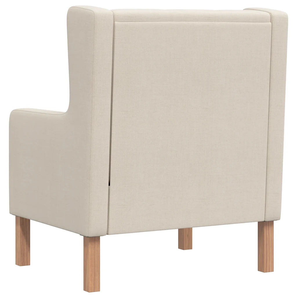 Poltrona-Poltroncina Bianco Crema in Tessuto