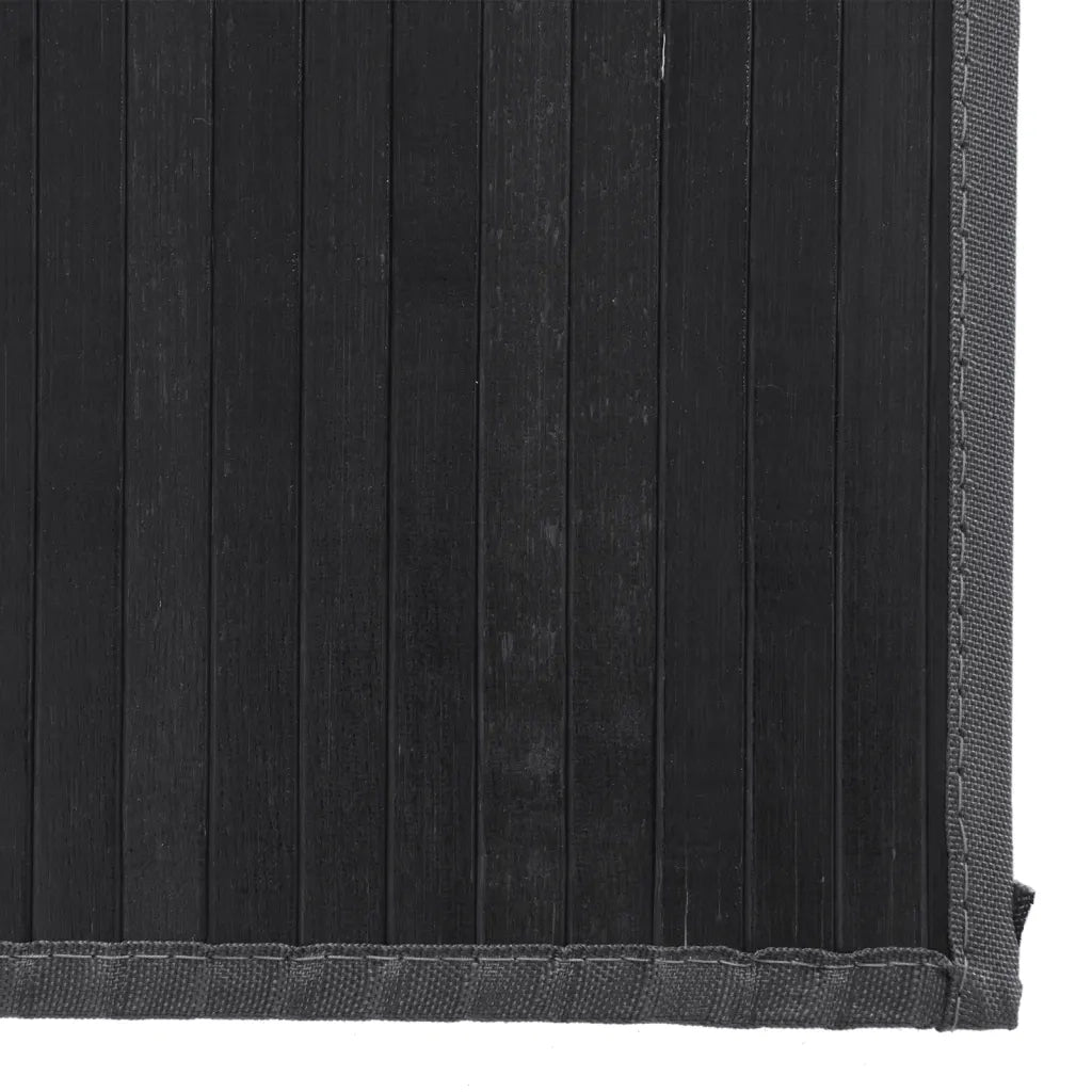 Tappeto Rettangolare Nero 80x500 cm in BambÃ¹