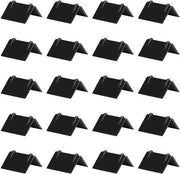 Protezione angolare per cinghie di trazione in plastica, 20 pezzi, protezione angolare robusta per cinghie di trazione con rullo, protezione angolare per camion per cinghie di trazione con larghezza 25 mm (nero)