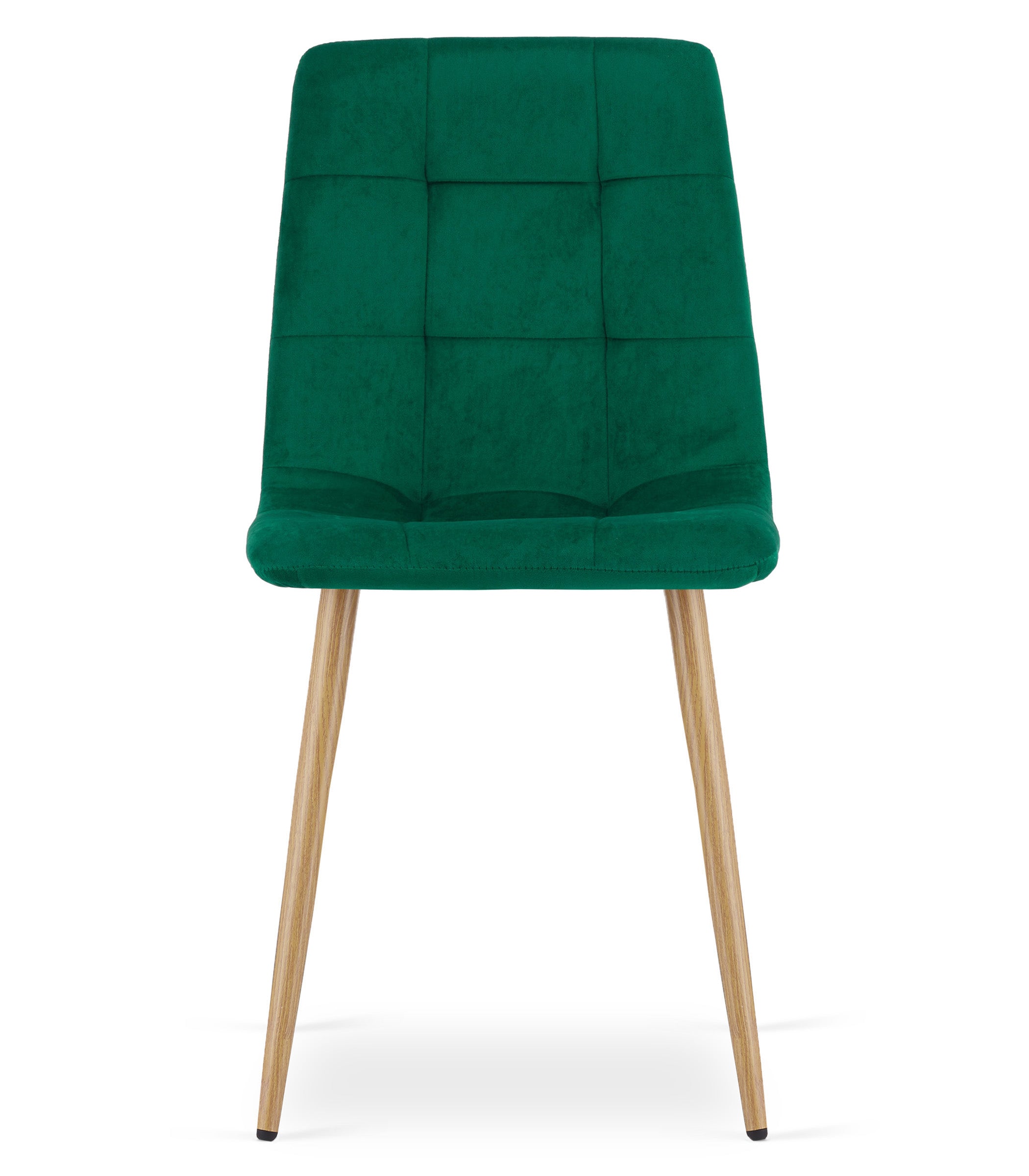 Sedia VALORA PYRA in velluto verde scuro per soggiorno x 2