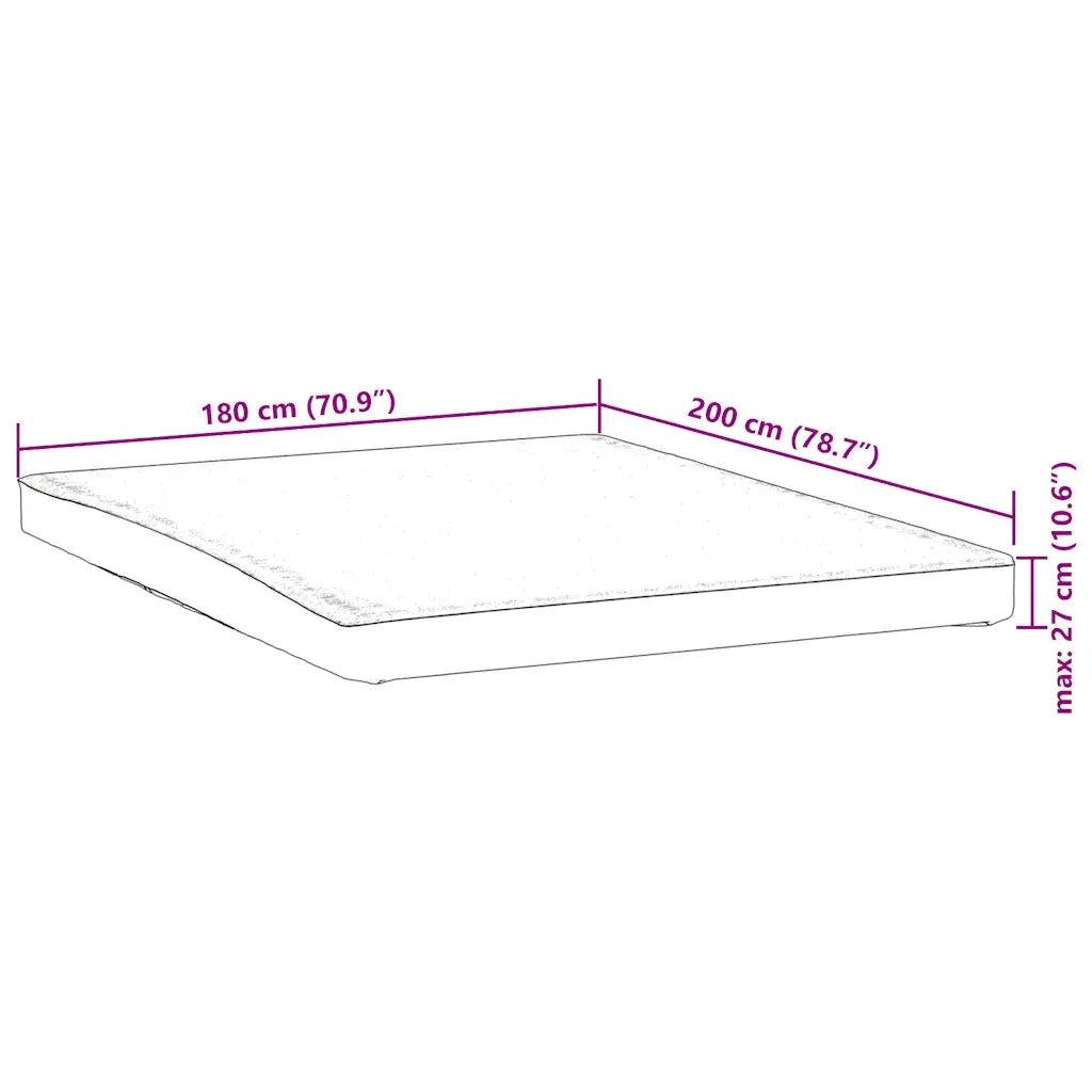 Coprimaterasso Bianco 180x200 cm Impermeabile 4100156