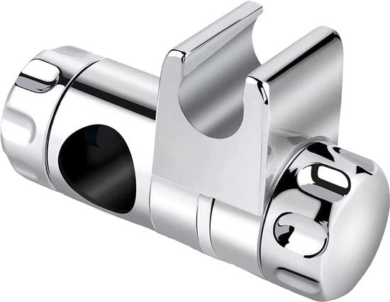 Supporto per doccia regolabile 25mm, supporto per testa di doccia, supporto per doccia e testa di doccia, slitta per doccia e stanghetta per doccia, 360° girevole, ABS in acciaio inossidabile