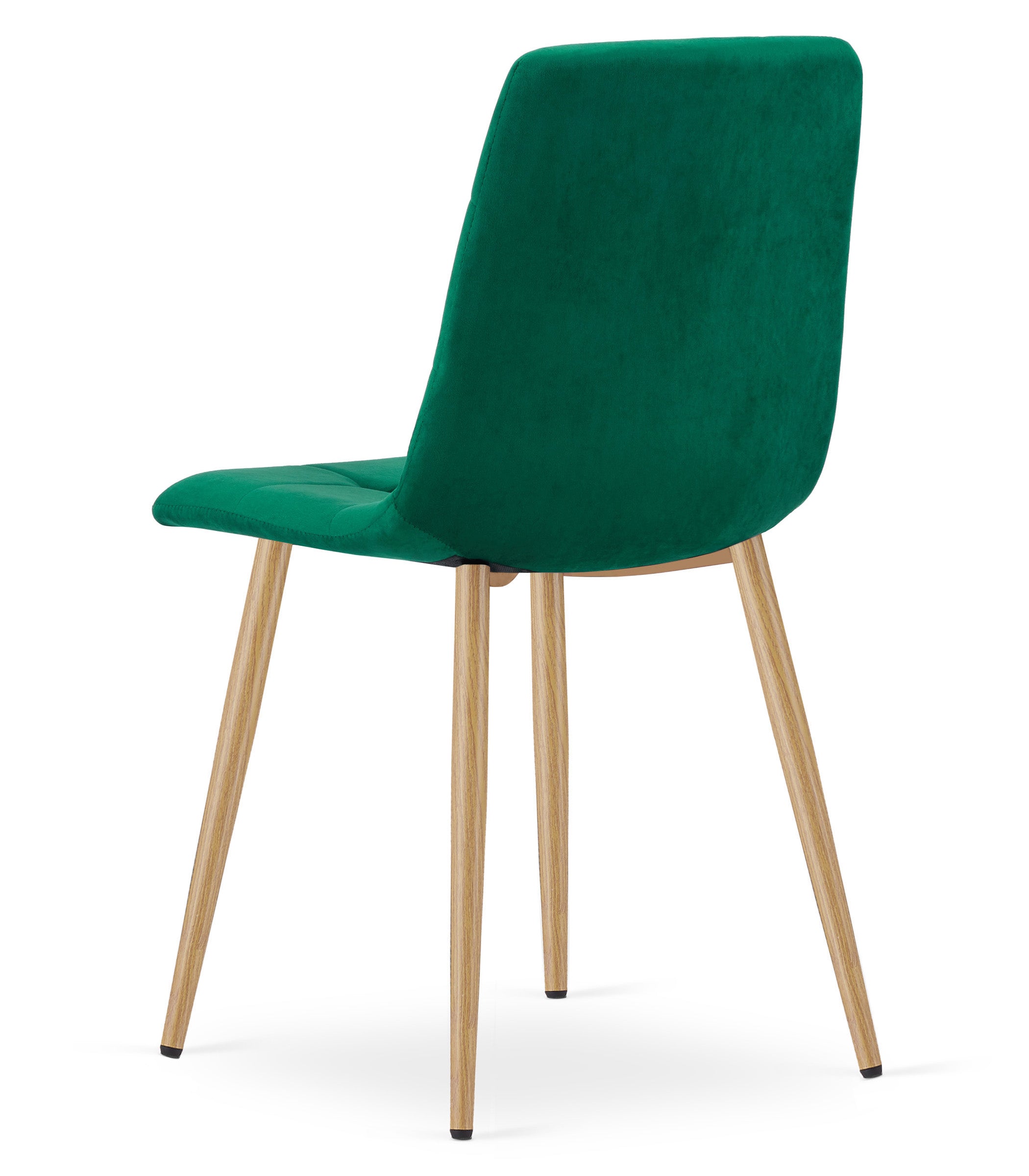 Sedia VALORA PYRA in velluto verde scuro per soggiorno x 2