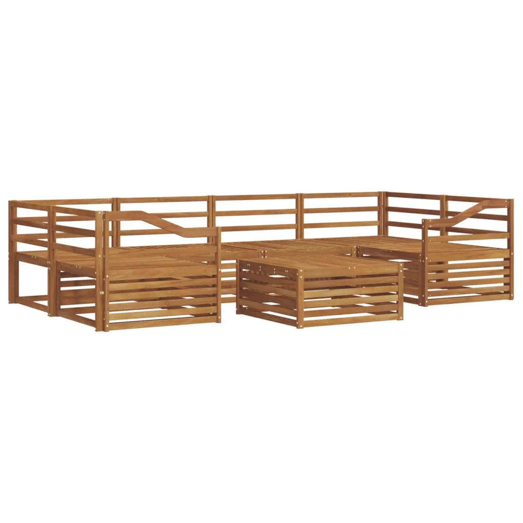 Set di divani da esterno 7 pcs Naturale 3373114