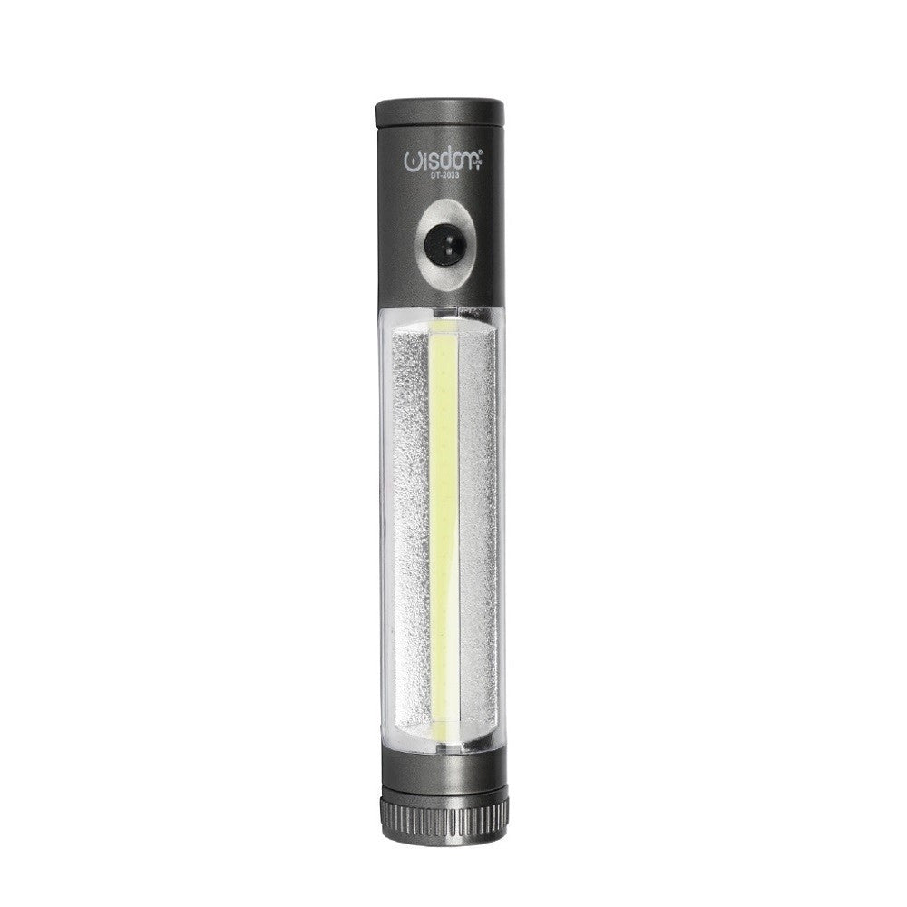 Trade Shop - Mini Torcia Led Cob Da Lavoro Doppia Emissione Luce Tascabile Escursioni Dt-2033 -
