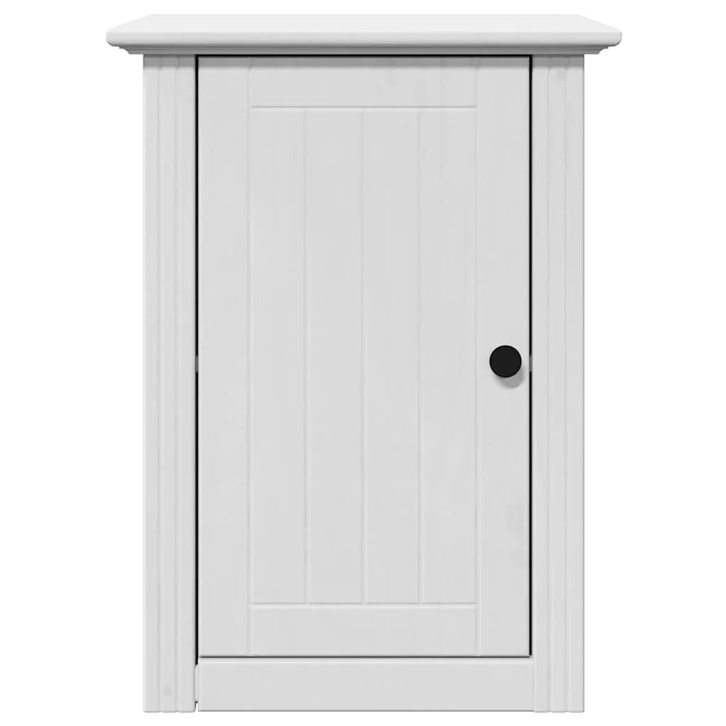 Mobiletto da bagno moderno pratico contenitore 44 x 30 x 60 cm legno di pino bianco 02_0057674