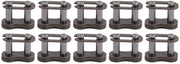 Catena in acciaio inox da 25H - 10 pezzi - Catenaccio in ghisa - Materiale duraturo - Progettazione professionale - Alta resistenza