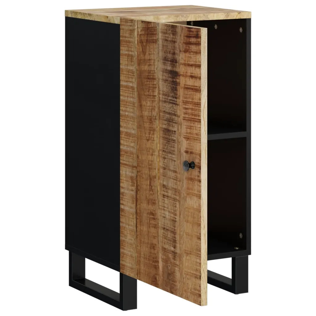 Credenza con Anta 40x31x75 cm in Legno Massello di Mango 352909