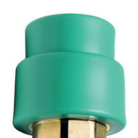 Manicotto diritto mf con inserto ottone filettato in ppr polipropilene verde