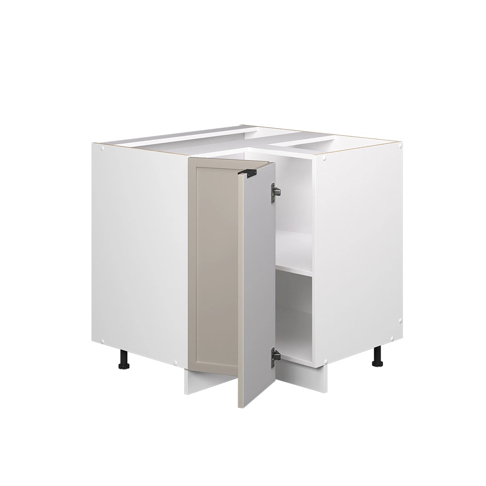 Mobile ad angolo cucina Fame-Line GrigioBeige/Bianco 80.5 cm senza piano di lavoro Vicco