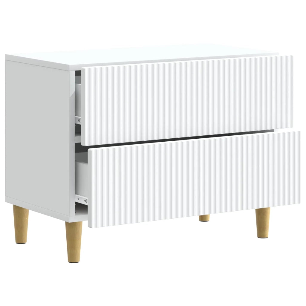 Armadio da Notte Bianco 62 x 34,5 x 48 cm Legno ingegnerizzato 894545