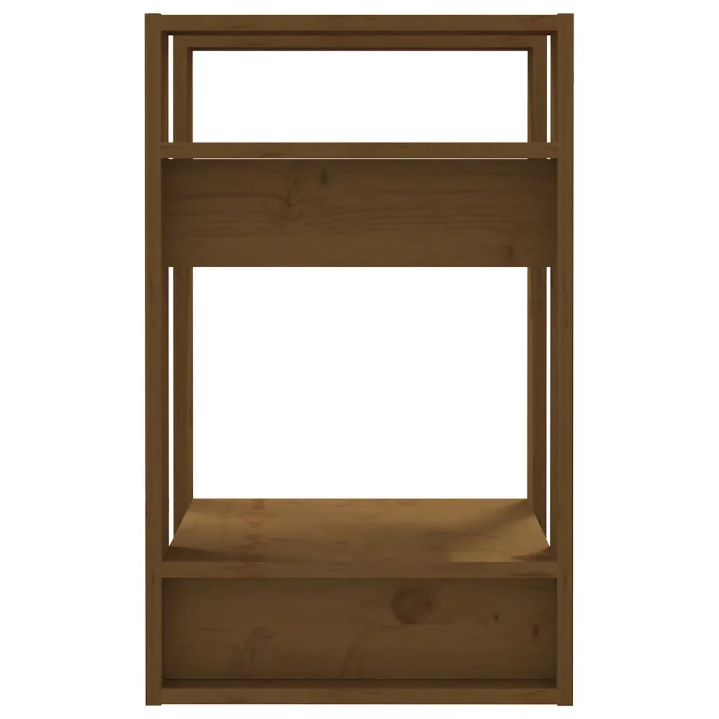 Libreria/Divisorio Miele 41x35x57 cm in Legno Massello di Pino