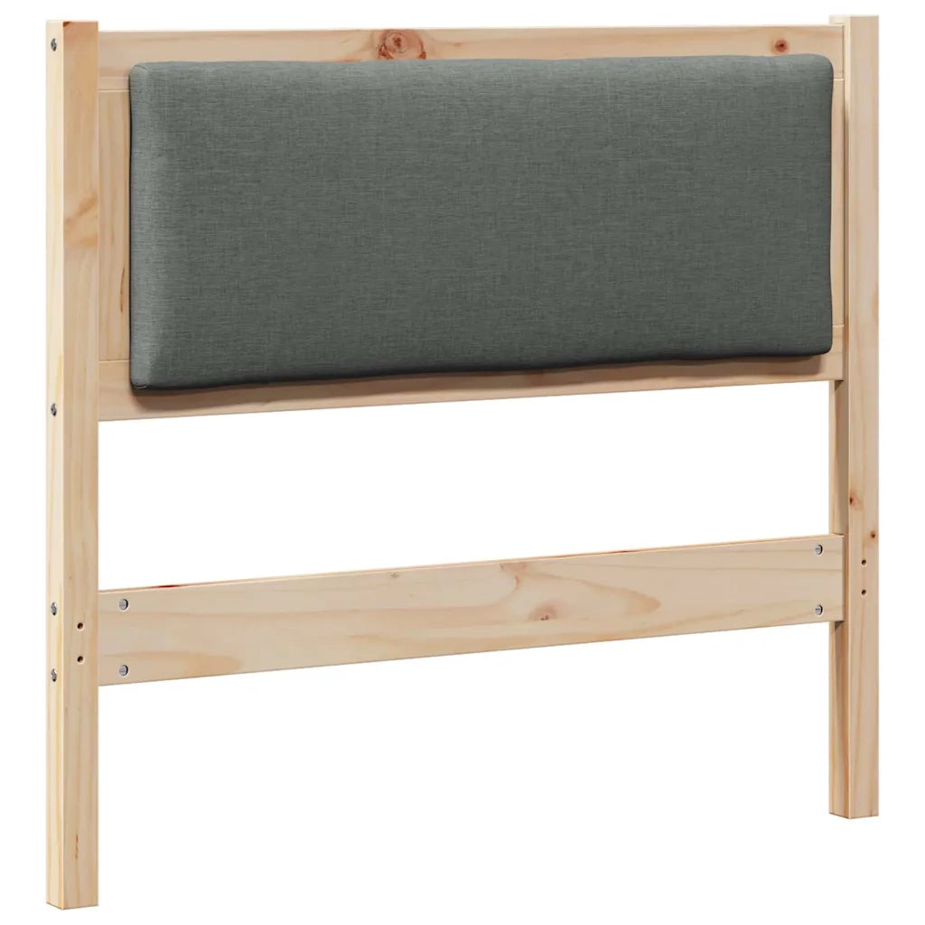 Testiera Altro-Testiera con Cuscini Marrone 90 cm Legno di pino massello 287864