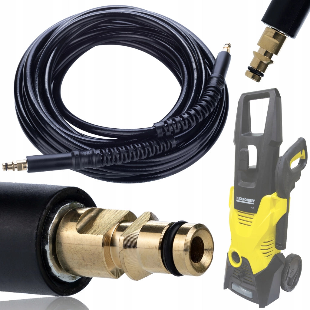 Tubo Alta Pressione 10m Click-Click + Filtro Acqua Universale compatibile con Idropulitrice Kärcher K2–K7 – Qualità e