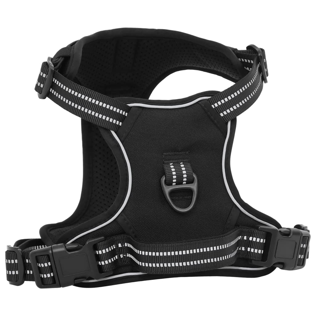 Pettorina per cani con strisce riflettenti regolabili Nero 02_0042312