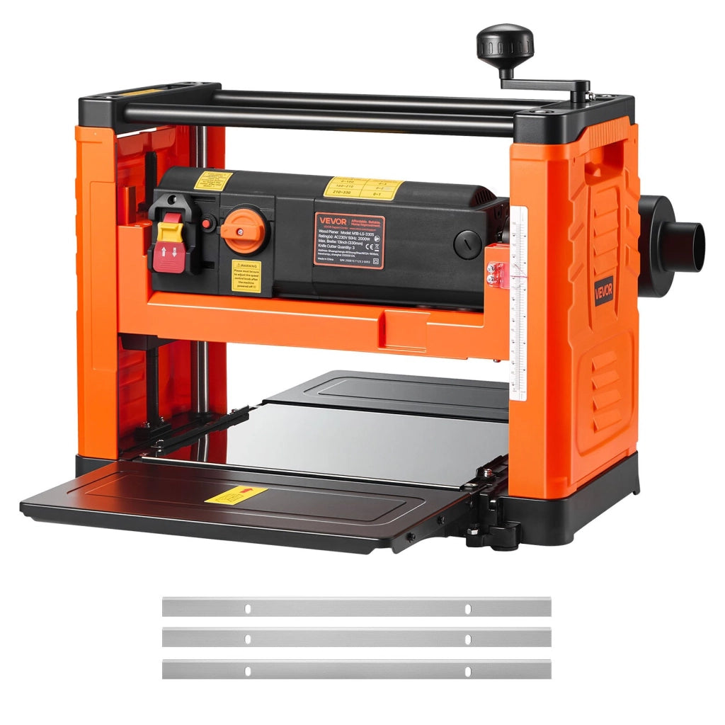 Pialla a Spessore da Banco M1B-LS-3305 2000W Larghezza 330mm 2 Velocita per Legno Duro e Tenero Fai da Te Officina
