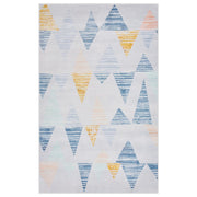 Tappeto tappetino Tappeto Tessuto Poliestere Multicolore Motivo Geometrico Rettangolare 140 x 200 cm
