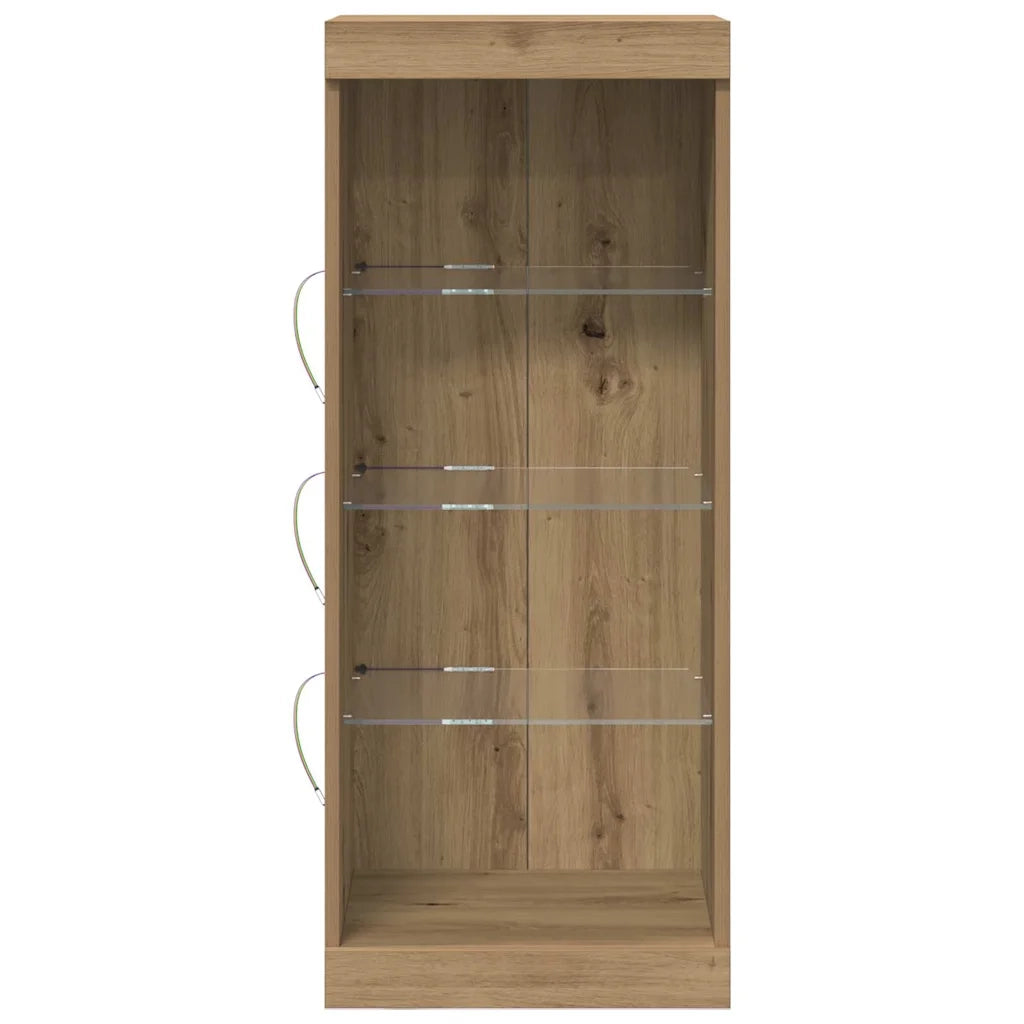 Madia LED Rovere artigianale 41 x 37 x 100 cm Legno multistrato 863055