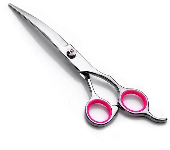 Sistema per la cura dei cani e gatti - Scissor per la cura del pelo - Lunghezza 15,2 cm - Acciaio inossidabile - Scissor a lama dritta e curva - Ideale per la cura del pelo - Scissor per cani e gatti