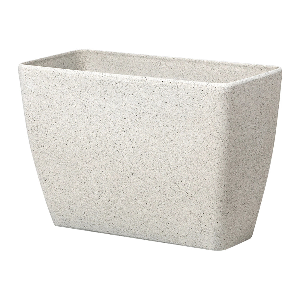 Vaso per fiori Fioriera in pietra beige 60 x 27 x 41 cm Accessori per interni e interni moderni e minimalisti