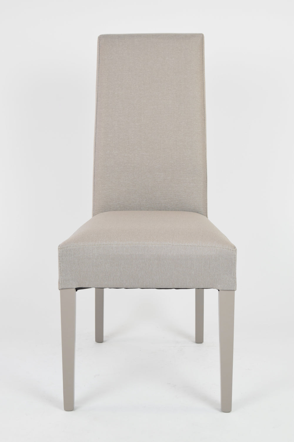 Set 4 sedie Chiara Tommychairs, struttura in faggio camoscio, seduta e schienale imbottiti e rivestiti in tessuto