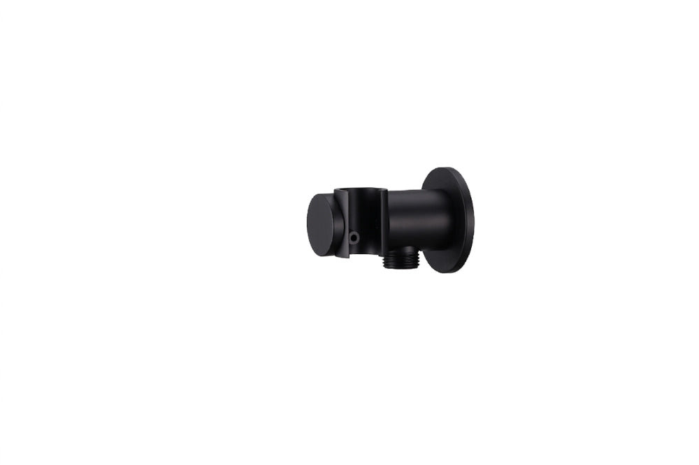 Presa acqua laterale con supporto doccetta total black Testori