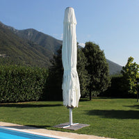 Ombrellone da Giardino Giove 5x5 m in Alluminio Bianco