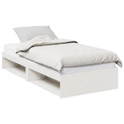 Letto singolo | Letto per adulti | Dormeuse con Materasso Bianca 80x200 cm Legno Massello di Pino