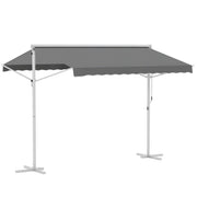 Tenda da giardino 3x3m ¨C zephmum ¨C Bianco grigio poliestere acero