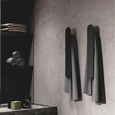 Scaldasalviette elettrico Ness 48 cm asfalto opaco 40W in ceramica
