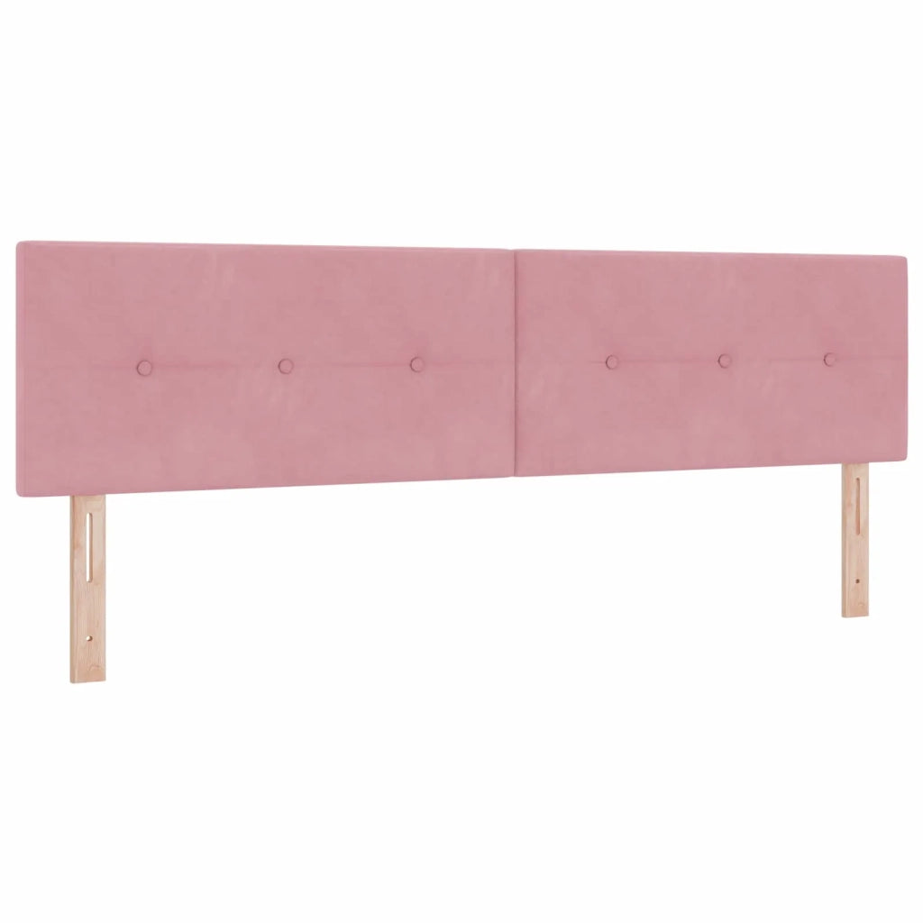 Letto box spring con materasso Rosa 180 x 200 cm Velluto 3451732