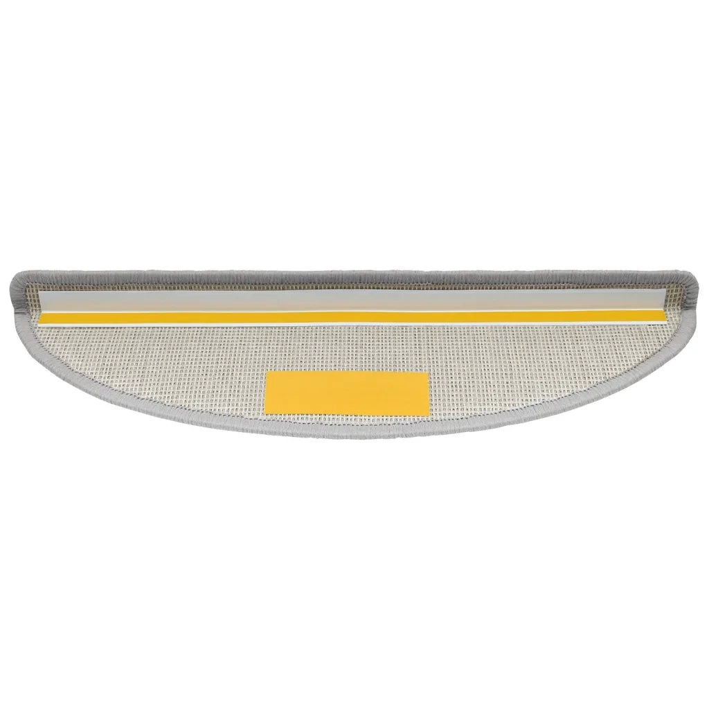 Tappetini per scale 10 pz 56x17x3 cm Grigio chiaro Semicircolari 149741