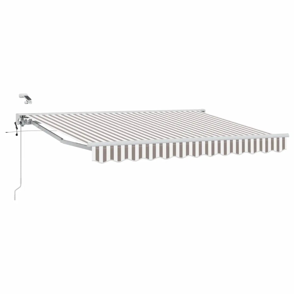 Tettuccio Elettrico Retrattile Grigio chiaro e bianco 4 × 3 m 3426105