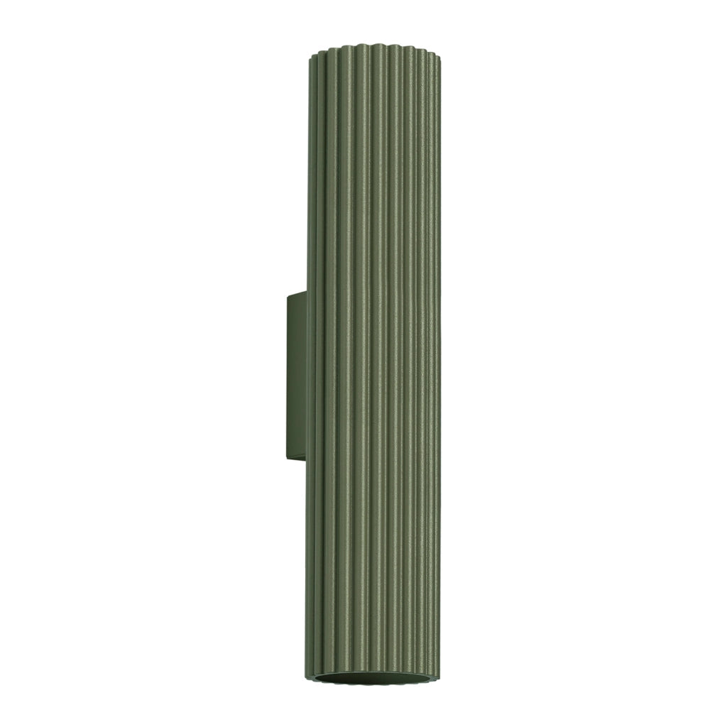 Applique moderna verde oliva tubo 30cm GU10 GRAVIO Pure Lume