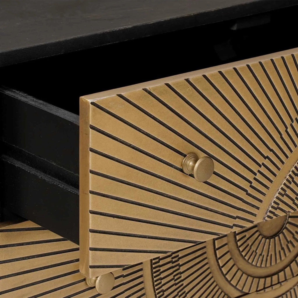 Mobile con Cassetti con cassetto Ottone 75 x 30 x 65 cm