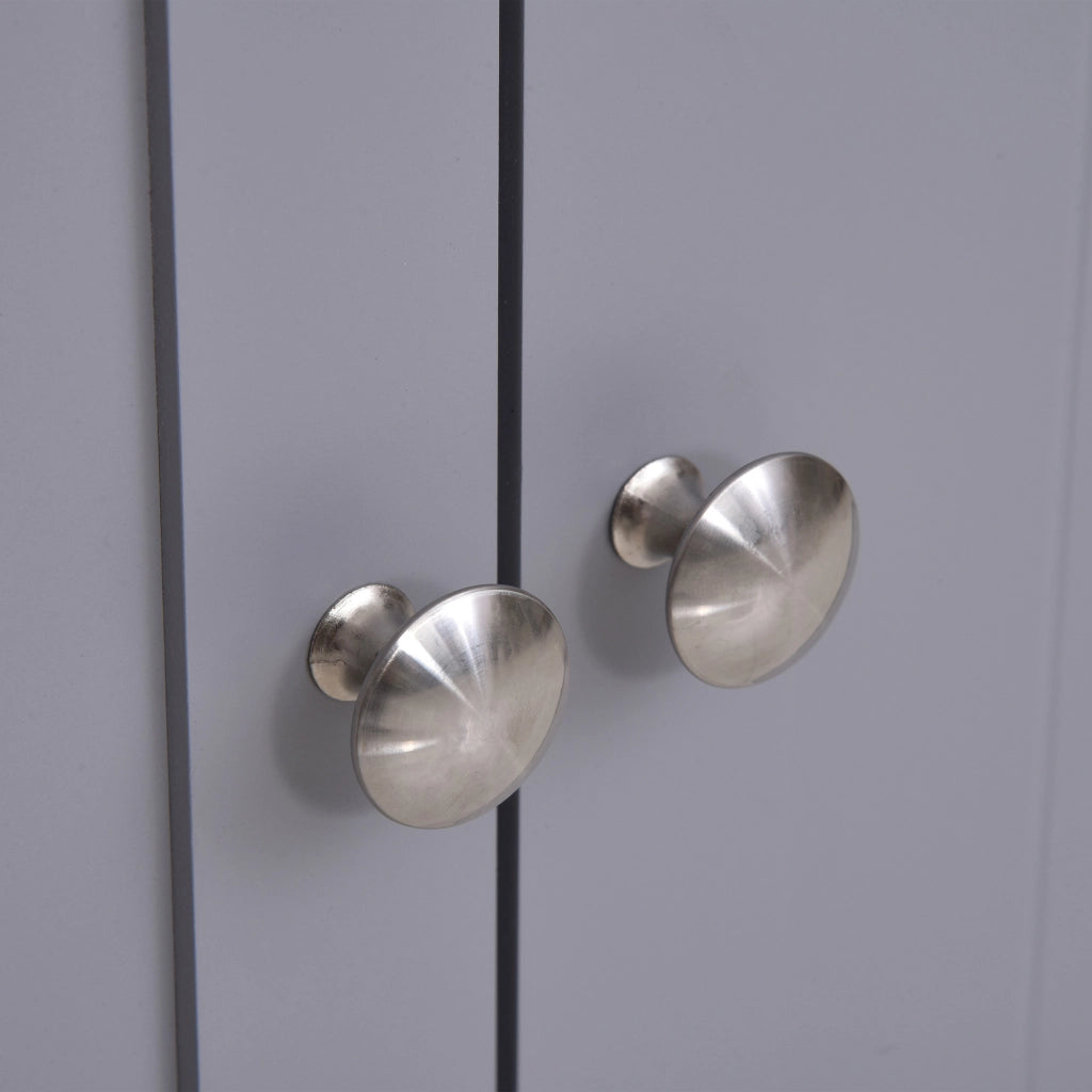 Mobile Sottolavabo per Bagno con Ripiano Regolabile ¨C Zephmum ¨C Bianco Grigio 60x30x60 cm
