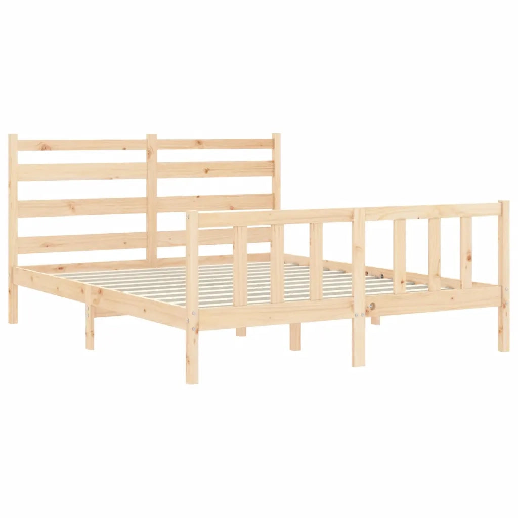 Giroletto senza Materasso-Struttura Letto 160x200 cm in Legno Massello di Pino 974188