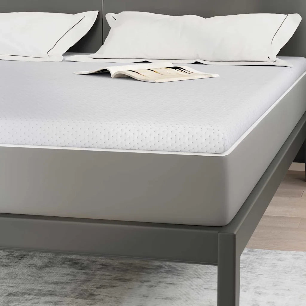 Topper per materasso Bianco 200 x 200 cm Tessuto Jacquard 4106208
