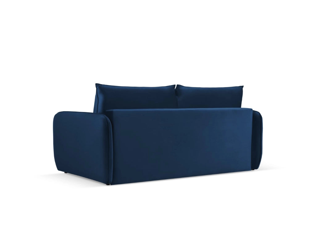 Cosmopolitan Design - Divano convertibile "Vienna" 3 posti in velluto blu reale 