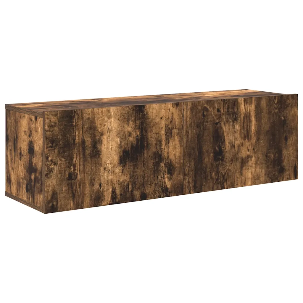 Set Mobili Porta TV 3 pz | Armadietto TV | Mobile Porta TV Rovere Fumo in Legno Multistrato